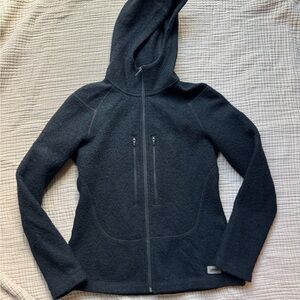 Merrell Black Wool Hooded Jacket